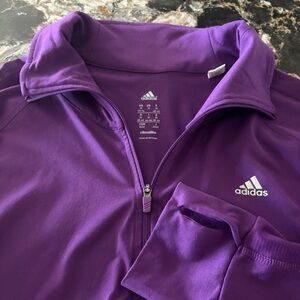 Adidas Ladies Climalite Purple Jacket (M)